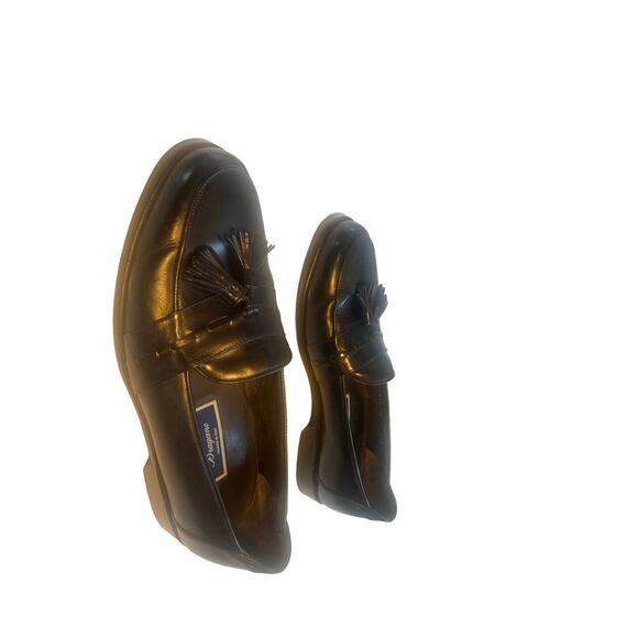 Bragano By Cole Haan Men's Black Leather Moc Toe Tassel Loafer size  10M - Picture 11 of 14